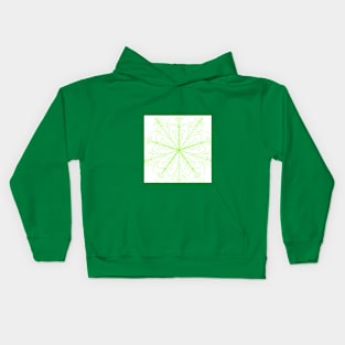 delicate green mandala Kids Hoodie